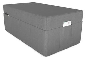 POKAR copertura per materasso pieghevole 3 pezzi materasso pieghevole per ospiti letto da campeggio letto pieghevole, dimensioni:copertura 120 x 195, colore:grigio