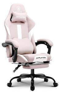 Sedia da gaming - GT905 - Ergonomica - Tessuto traspirante - Girevole - Con rotelle e braccioli - 55×55×130 cm - Portata massima 150 kg - Rosa