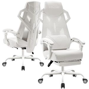 Sedia da ufficio ergonomica - AIR 310 - Girevole - Regolabile in altezza - Struttura in metallo - Braccioli - Rotelle - Bianca