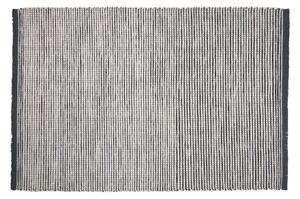 Tappeto Grendha in cotone e lana bianca e nera 160 x 230 cm