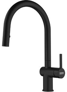 Miscelatore con doccetta estraibile nera Franke 056594