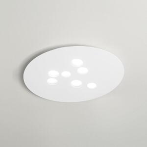 Lampada a Soffitto LUNA P/G 7xGX53 Max 7x8W Bianco - Struttura in Metallo e Diffusore in Alluminio - Gea Luce - Illuminazione per Interni