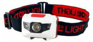 Extol - Lampada frontale a LED con luce rossa LED/1W/3xAAA nero/rosso