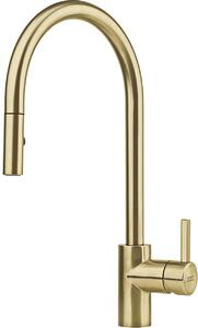 Miscelatore con doccetta dorata. Franke 230550SBVL