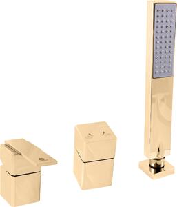 LOIRA - Miscelatore per vasca a 4 fori, dorato - lucido LR575.0PZ, RAV Slezák