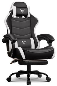 Sedia da gaming / da ufficio - XGC02 - Con poggiapiedi - Ergonomica - Regolabile in altezza - Struttura in metallo - Rotelle - PVC - Rosa