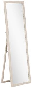 HOMCOM Specchio a figura intera 160 x 50 cm, versatile, design rettangolare con cornice, Bianco | Aosom Italy