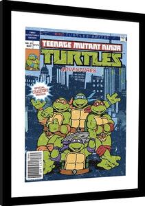 Quadro Teenage Mutant Ninja Turtles - Comics Cover, Poster Incorniciato