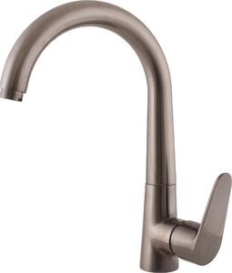 AMUR - Miscelatore per lavabo, Metal Grey - spazzolato AM719.0MGK, RAV Slezák