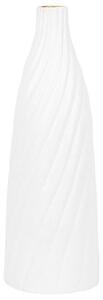 Vaso decorativo bianco 45 cm in terracotta minimalista moderno arredamento scandinavo Beliani