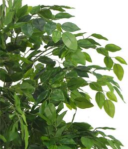 Pianta Artificiale H160 Cm Ficus Con Vaso Verde