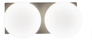 Applique perenz dot 8378 gr lc led 1633lm 3000k ip40 sfera vetro soffiato metallo grigio titanio - Perenz