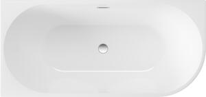 Deante Silia vasca da bagno a parete 160x75 cm ovale bianco KDS_016L
