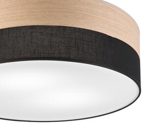Plafoniera SIRJA WOOD 2xE27/15W/230V diametro 45 cm nero/quercia