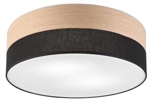 Plafoniera SIRJA WOOD 2xE27/15W/230V diametro 45 cm nero/quercia