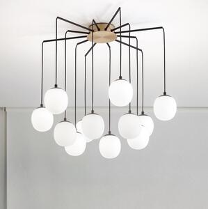 Ideal Lux - Lampadario LED a sospensione con filo RHAPSODY 12xG9/3W/230V ottone