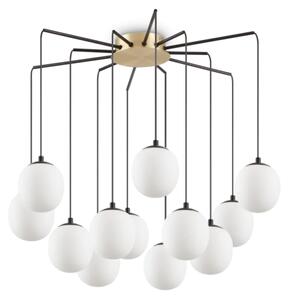 Ideal Lux - Lampadario LED a sospensione con filo RHAPSODY 12xG9/3W/230V ottone
