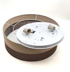 Plafoniera SIRJA WOOD 2xE27/15W/230V diametro 45 cm marrone/quercia
