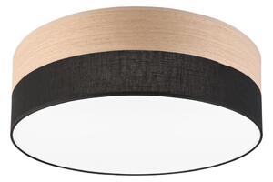 Plafoniera LED SIRJA WOOD LED/36W/230V diametro 45 cm nero/quercia