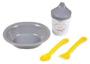Set da pranzo per bambini in plastica 4 pz Cloud – Bébé Douceur