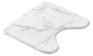 Tappetino per il bagno bianco e grigio per WC 45x45 cm Marbre – douceur d'intérieur