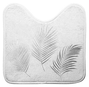 Tappetino per il bagno bianco e argentato per WC 45x45 cm Orbella – douceur d'intérieur