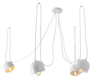 Lampada a sospensione bianca per 4 lampadine Popo - CustomForm