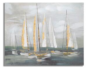 Dipinto 100x80 cm Gold Boat - Mauro Ferretti