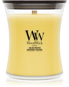 Woodwick Solar Orchid candela profumata con stoppino in legno 275 g