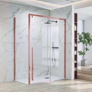 Kamalu box doccia 90x120 telaio oro rosa vetro 8mm | ksa5000rg