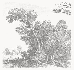 Carta da parati in tessuto non tessuto Engraved Landscapes V