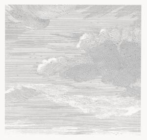 Carta da parati in tessuto non tessuto Engraved Clouds