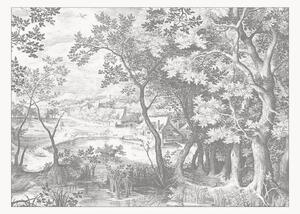 Carta da parati in tessuto non tessuto Engraved Landscapes