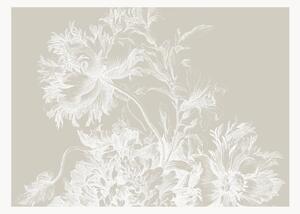 Carta da parati Engraved Flowers