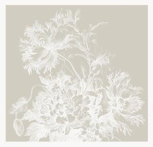 Carta da parati Engraved Flowers