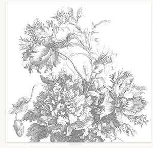 Carta da parati Engraved Flowers