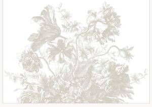 Carta da parati Frans Uyterlinde - Engraved Flowers