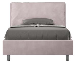 Letto 1 Piazza E Mezzo 120x190 cm Senza Rete Imbottito in Microfibra Antea Large Glicine