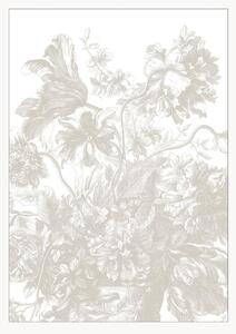 Carta da parati Frans Uyterlinde - Engraved Flowers