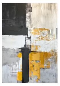 Quadro con elementi dipinti a mano 70x100 cm Jade – Styler
