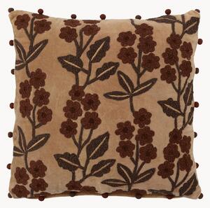 Cuscino decorativo in cotone Flowers and Leaves