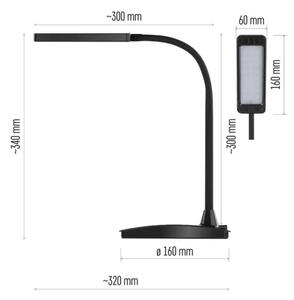 Lampada da tavolo LED dimmerabile EDDY LED/6W/230V 3000/4500/6800K nera