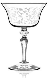 Italesse Wormwood Double President Serigrafato Calice Cocktail 22 cl Set 6 Pz In Vetro Cristallino Trasparente