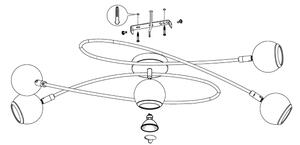 Eglo 94251 - Faretto LED LOCANDA 5xGU10-LED/3W/230V