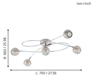 Eglo 94251 - Faretto LED LOCANDA 5xGU10-LED/3W/230V