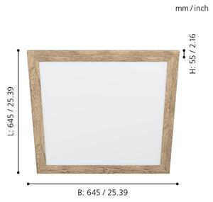 Eglo 99436 - Plafoniera LED PIGLIONASSO LED/32W/230V 645x645 mm