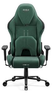 Diablo X.One Prime sedia da gioco sedia da ufficio sedia da scrivania con funzione di raffreddamento, dimensioni Normale, colore Verde Foresta