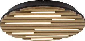 Lampada da soffitto a LED JUST LIGHT 15592-79, 12 W, 3000 K, 1700 lm, bianco caldo, IP20, legno/nero