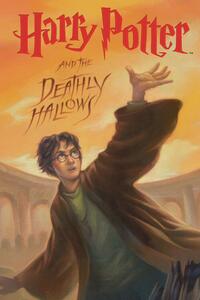Stampa d'arte Harry Potter - Deathly Hallows book cover, (26.7 x 40 cm)