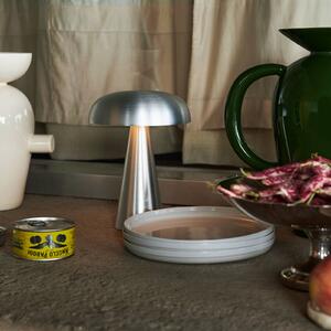 &Tradition &Tradizione lampada da tavolo ricaricabile Como SC53, colore alluminio